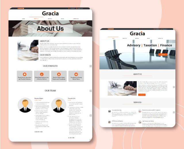 Gracia Global - Website Design - WP-Entry