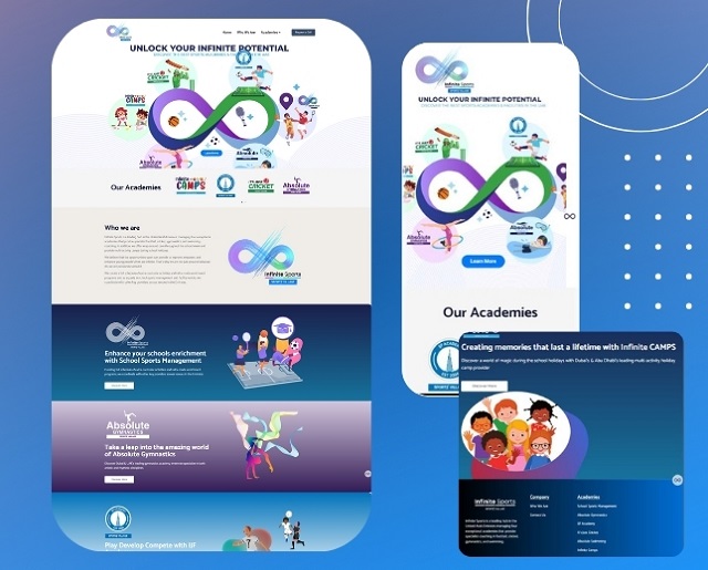 infinitesportsuae.com - Website Design - WP-Business Plus - Upto 57 Page